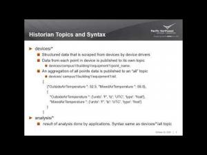 Embedded thumbnail for VOLTTRON™ Tutorial - Historian Framework